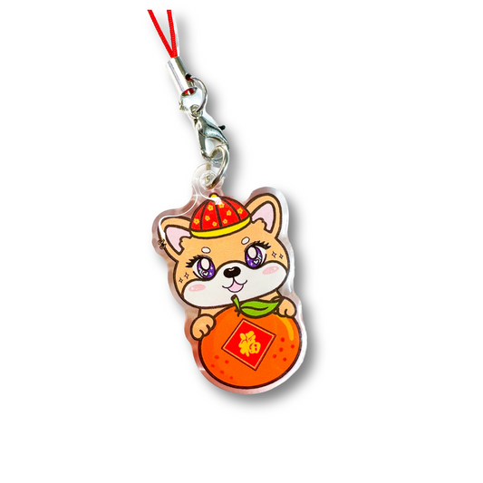 [Mini Charm] Lucky Orange Sweetie Shiba (Limited Edition)