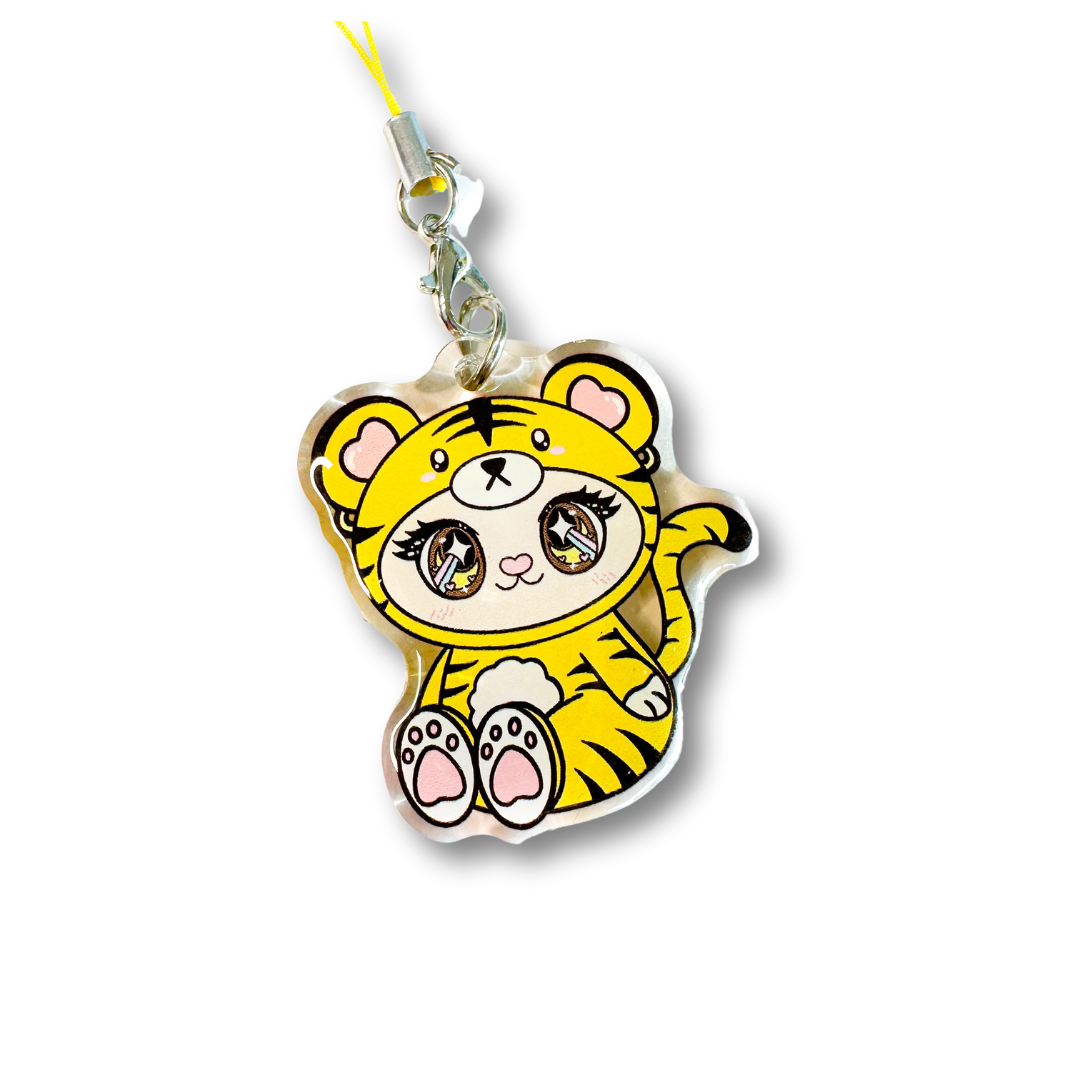 [Mini Charm] Yellow Tiger Vivi-Bear