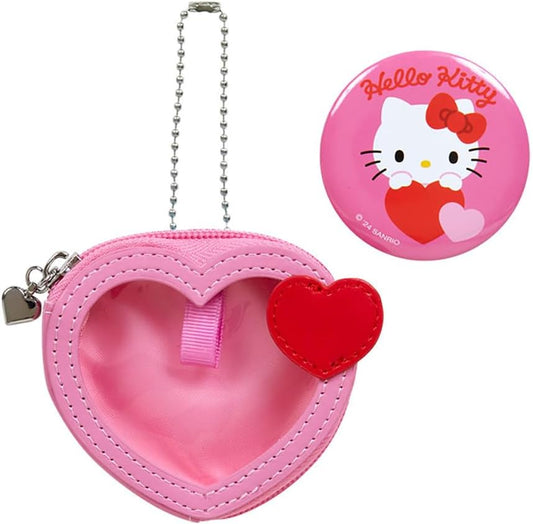 [Hello Kitty] 2024 Sanrio Characters Award 3rd Colorful Heart Series Mini Pouch with Badge