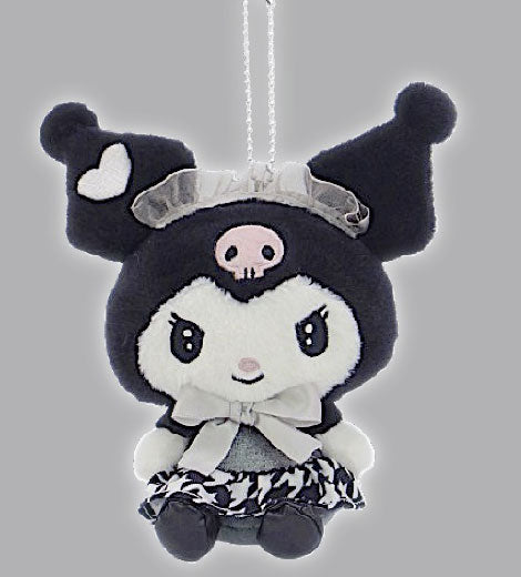 [Kuromi] Sanrio Characters French Chidori Plush Mascot Keychain