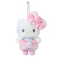 [Pink] Hello Kitty 50th Anniversary The Fashionable Ribbons Birthday Design Series Mascot Keychain