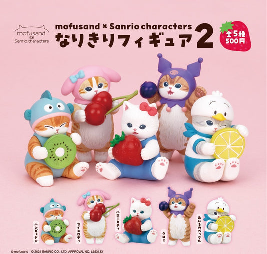 *GACHAPON* mofusand x Sanrio Characters Narikiri Figure