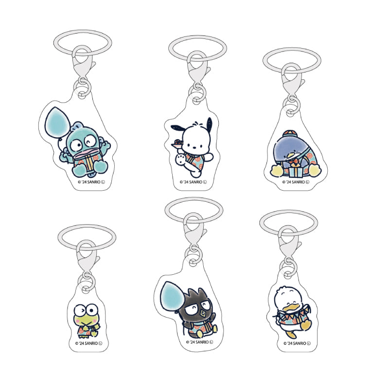 [Acrylic Keychain - Blue Style] Hapidanbui Sanrio Characters