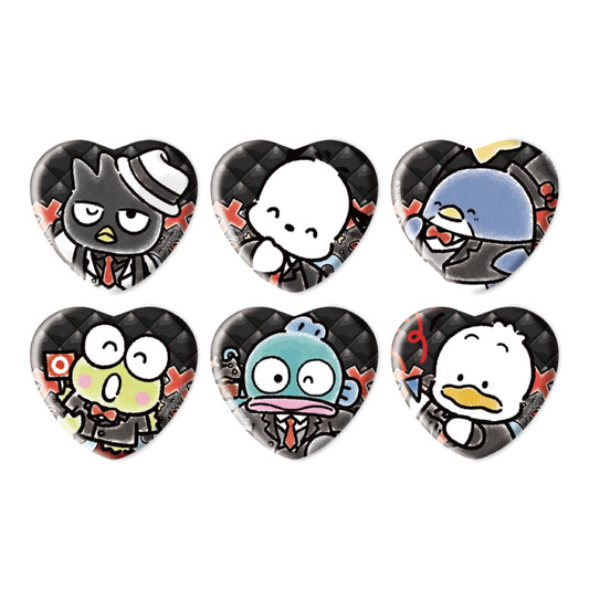 [Black Heart Can Badge] Sanrio Hapidanbui Blind Bag