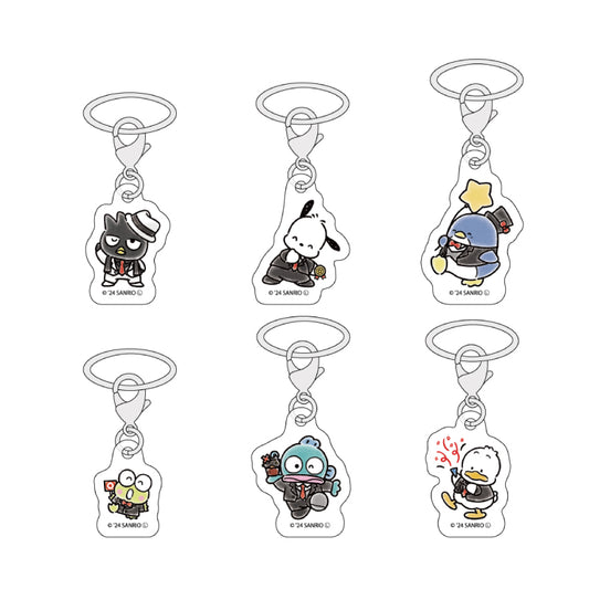 [Acrylic Keychain - Black Style] Hapidanbui Sanrio Characters