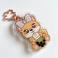 Boba Shaker Keychain - Sweetie Shiba (Matcha)