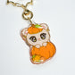 Vivi-Bear Pumpkin Glitter Keychain