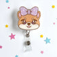 Badge Reel - Sweetie Shiba Head