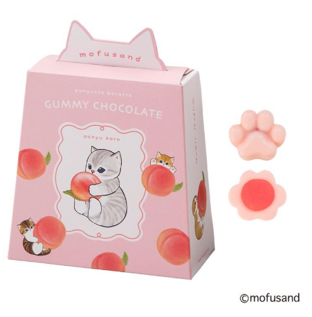 [Valentine 2025] mofusand Punyukoto Gummy Chocolate White Peach