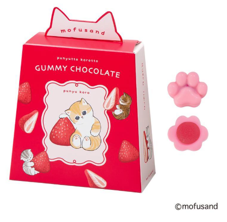 [Valentine 2025] mofusand Punyukoto Gummy Chocolate Amaou Strawberry